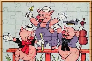 פאזל של Les 3 p 'tits cochons
