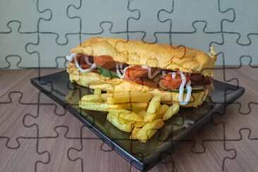 a jigsaw puzzle