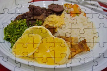 a jigsaw puzzle