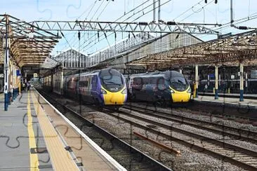 Pendalinos at Crewe jigsaw puzzle