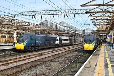 Pendalinos at Crewe 2 jigsaw puzzle