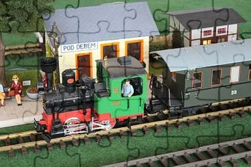 Model railway. Pod Dębem jigsaw puzzle