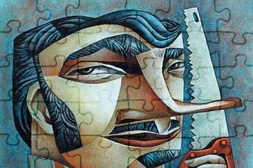 פאזל של Painting in the style of cubism