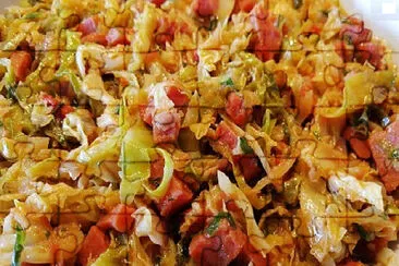a jigsaw puzzle