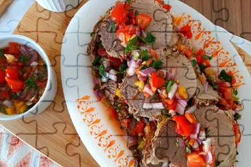 a jigsaw puzzle