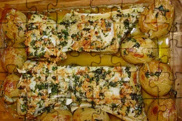 a jigsaw puzzle