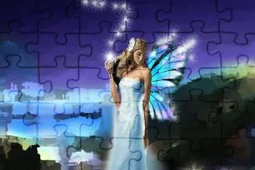 luna azul jigsaw puzzle