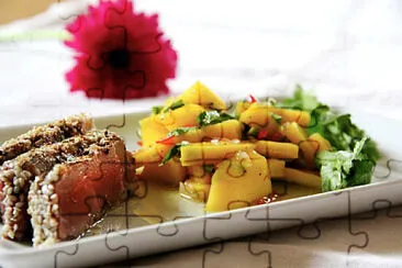 a jigsaw puzzle