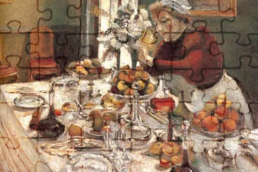 Matisse nature morte desserte jigsaw puzzle