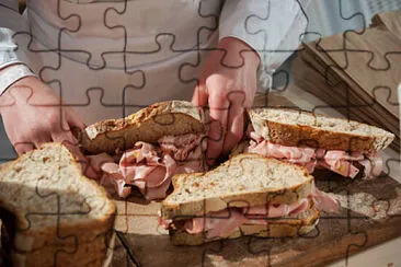 a jigsaw puzzle
