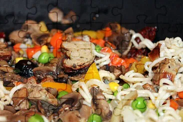 a jigsaw puzzle