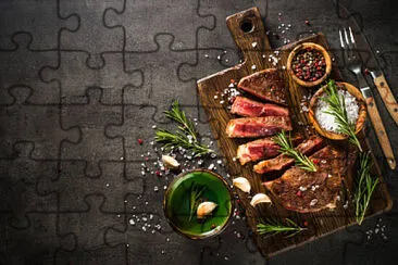 a jigsaw puzzle