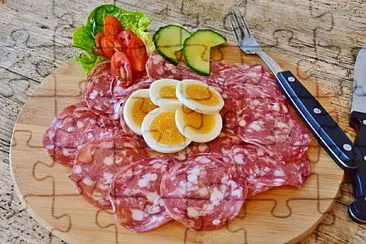 a jigsaw puzzle