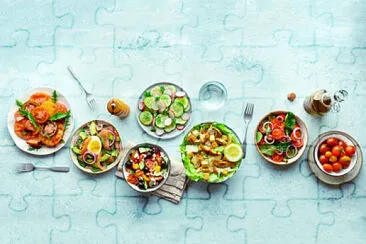 a jigsaw puzzle