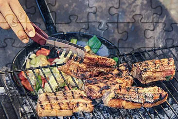 a jigsaw puzzle