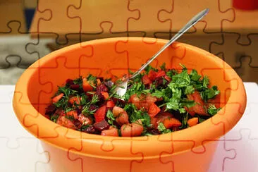 a jigsaw puzzle