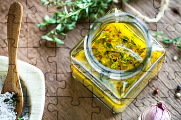 a jigsaw puzzle