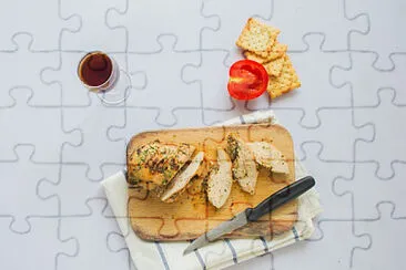 a jigsaw puzzle
