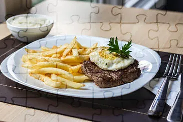 a jigsaw puzzle
