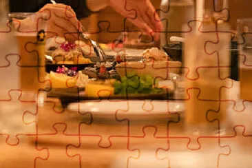a jigsaw puzzle