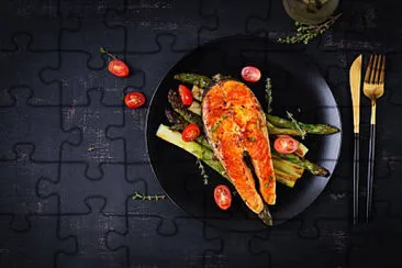 a jigsaw puzzle