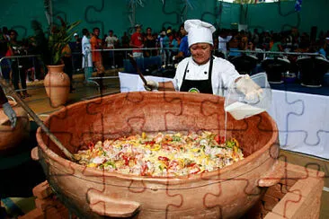 a jigsaw puzzle