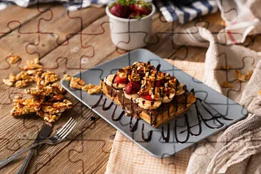 a jigsaw puzzle