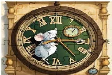 mouse ran up the clock