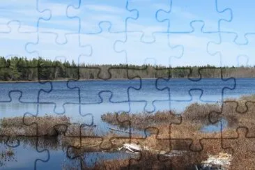 Hidden lake in Loggieville NB