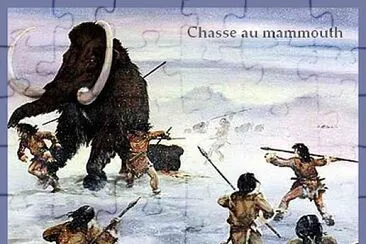Chasse au mammouth jigsaw puzzle
