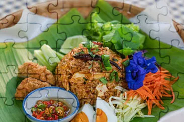 a jigsaw puzzle