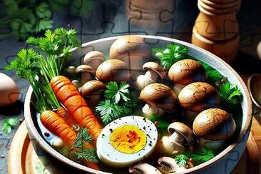 Food jigsaw puzzle