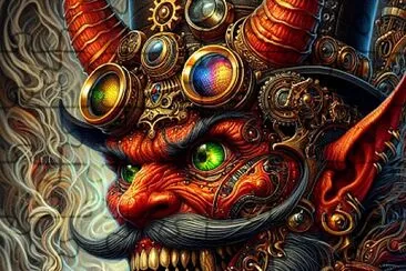 Steampunk jigsaw puzzle