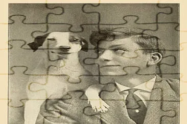 Dog with friend 1930s
