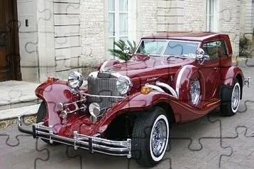 Vintage red car