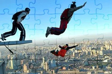 פאזל של base jumping