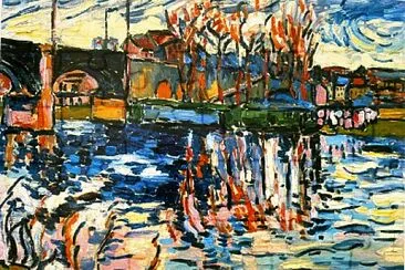 Vlaminck hiver en bord de seine