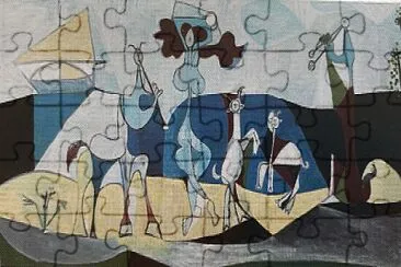 Picasso danse sur la plage