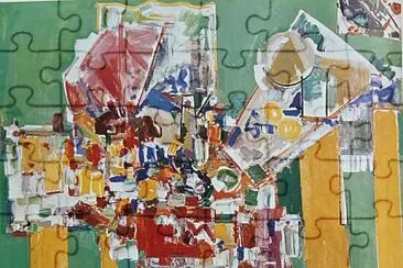 Hans Hofmann dominante orchestrale verte
