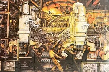 Diego Rivera chaîne de montage