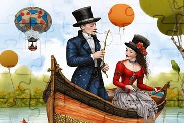 Engaged on a boat