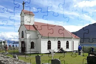 Kirche von Sudavik,Island jigsaw puzzle