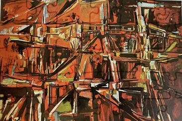 Vieira da Silva Les Ponts de fer 1953
