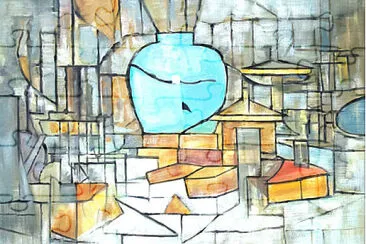 Piet Mondrian nature morte au pot de gingembre