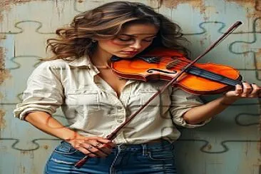 fille violon