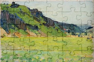 Light-Green Mountains (1903) jigsaw puzzle