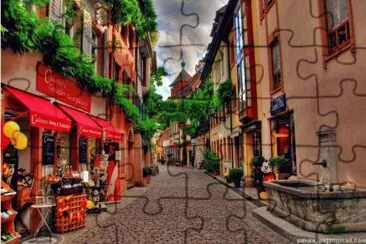 the street.