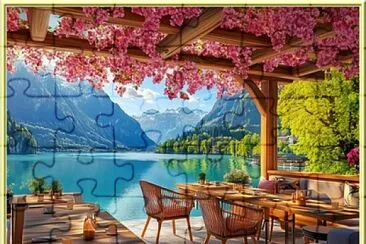 Détente au bord d 'un lac