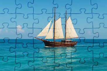 אוניה בלב ים ❤ jigsaw puzzle