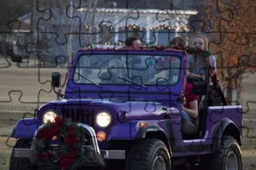 Purple Jeep-Beep beep jigsaw puzzle